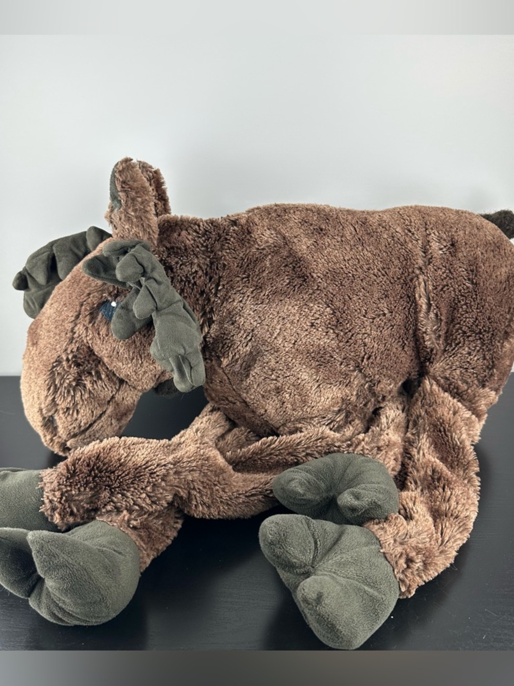 IKEA Strova Large Moose Stuffed Animal Toy Brown 21" Plush Vintage Collectible